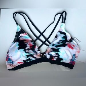 Multicolour Triangle Cut Bikini Top NWT